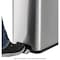 Global Industrial Rectangular Step On Trash Can, 12 Gallon, Brushed Stainless Steel 641593SS - alternate 4